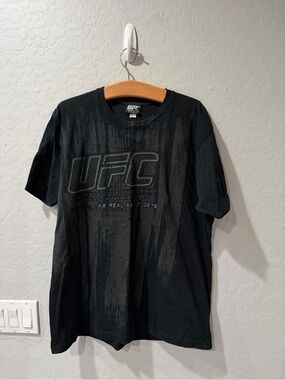 Vintage Y2K UFC “As Real As It Gets” Fighting Shirt Large Bin 3